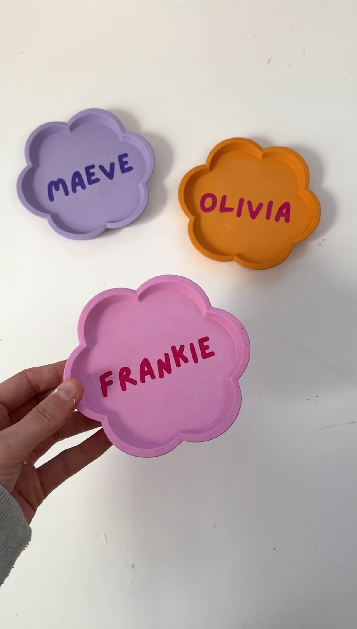 Personalised Flower Trinket