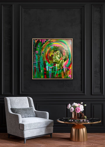 Premium signed giclee print Green God, limited edition 1 of 50, high-quality Hahnemühle cotton rag paper, unframed art by Michael Sutherland Art at brixbailey.com