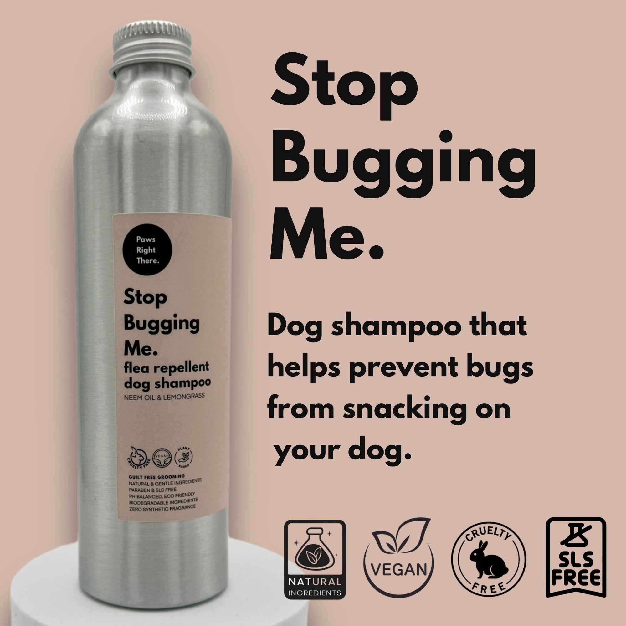 Stop Bugging Me Dog Shampoo – Neem &amp; Lemongrass
