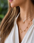 Multi-Talon Necklace, Gold Vermeil