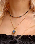 Tyche Gemstone Necklace Labradorite