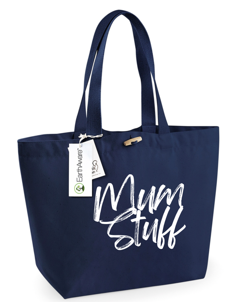 Premium EarthAware Organic Marina Tote - Stylish 100% Organic Cotton Canvas Bag for Eco-Conscious Shoppers by Flossie & George at brixbailey.com