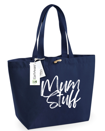Premium EarthAware Organic Marina Tote - Stylish 100% Organic Cotton Canvas Bag for Eco-Conscious Shoppers by Flossie & George at brixbailey.com