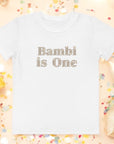 Turns One 1st Birthday T-Shirt Personalised Name