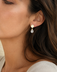 Classic Athena Kate Drop Earrings: Moonstone