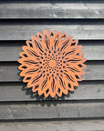 Large Rusty Metal Sunflower Garden Fence Decoration