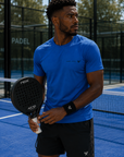 PADEL APEX - Mens Performance T-Shirt - Sapphire Blue