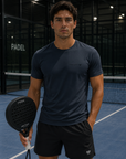 PADEL APEX - Mens Performance T-Shirt - Navy Charcoal