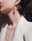 Charis Oval Gemstone Earrings Moonstone