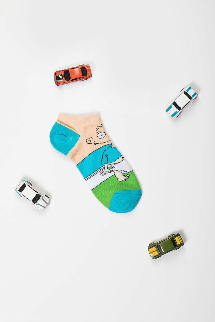 Cartoon Horse Socks, stylish and fun premium cotton socks for men, best-selling novelty design by Body and I at brixbailey.com