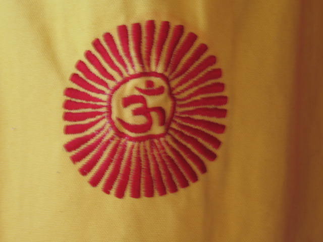 Yoga Mat Duffel Bag with Embroidered OM Design