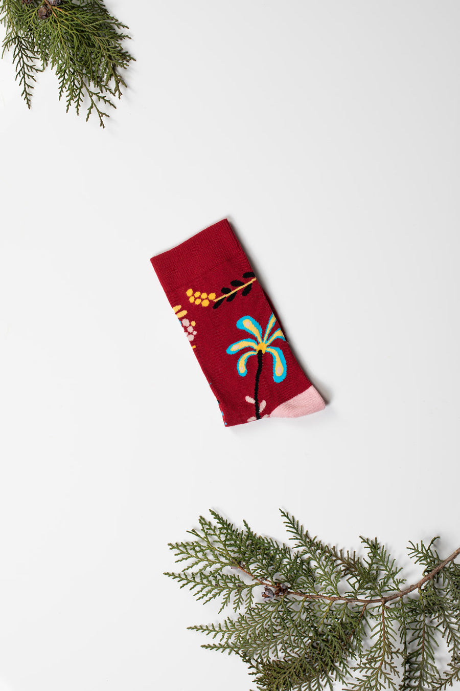 Floral print socks, 3-pack, premium cotton blend, stylish spring design, comfortable and breathable, best-selling women's socks by Body and I at brixbailey.com
