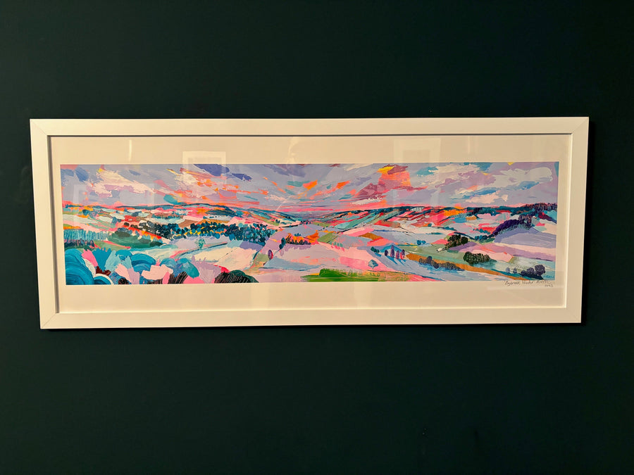 Limited edition Bybrook Winter panoramic giclée print, signed artist collectible, premium Hahnemühle cotton paper, luxury gallery artwork by Michael Sutherland Art at brixbailey.com