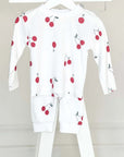 Cherry Bamboo & Organic Cotton Two-Piece Set Long Sleeve Pyjamas