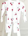 Cherry Bamboo & Organic Cotton Two-Piece Set Long Sleeve Pyjamas