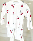 Cherry Bamboo & Organic Cotton Two-Piece Set Long Sleeve Pyjamas