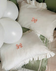 Arabella Bow Ruffle Frill Pillowcase Pair