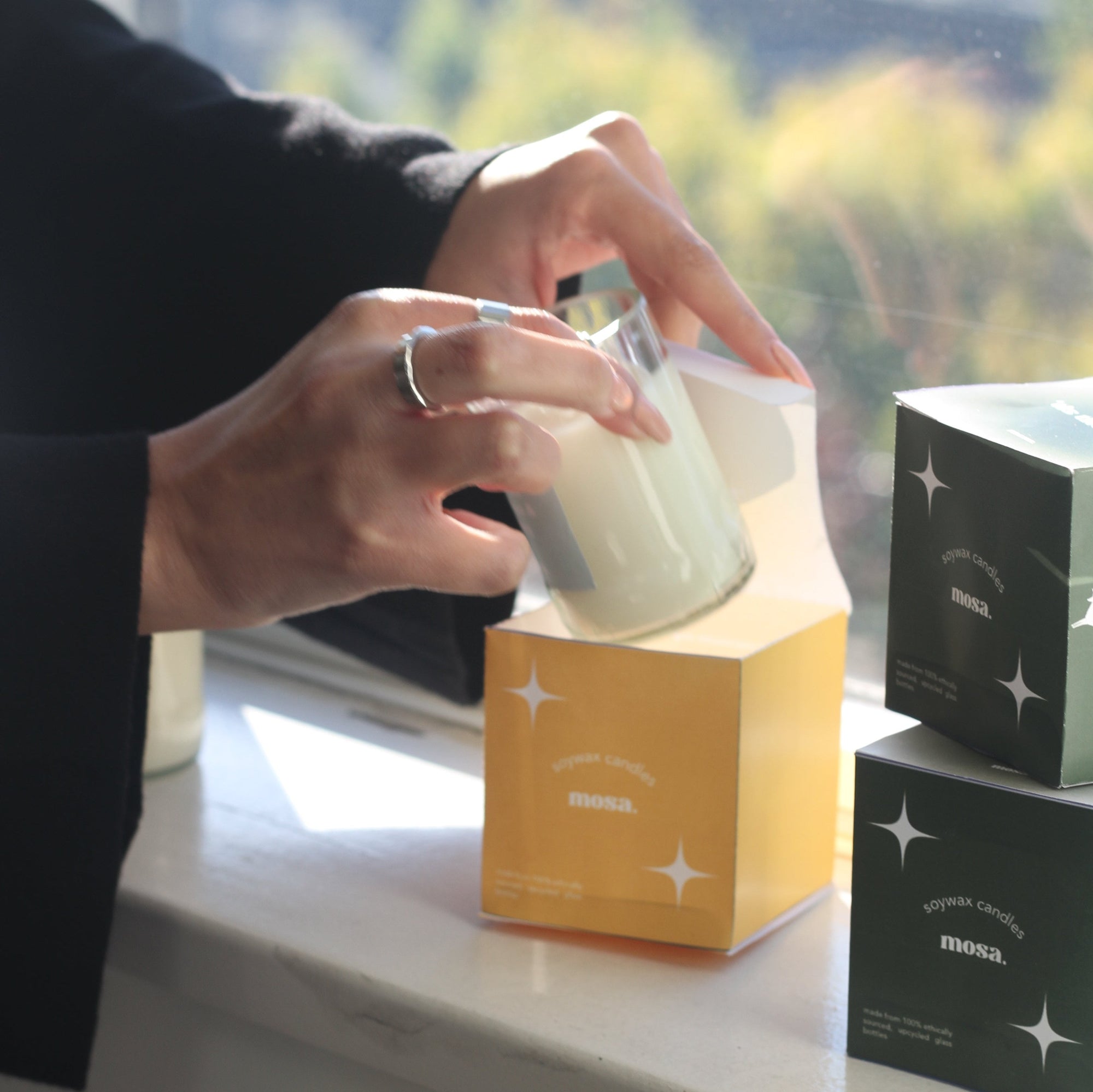 Eco-friendly unscented upcycled Beer Bottle Candle (4oz)-0