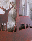 Bandipur Forest Silhouette Metal Garden Wall Art