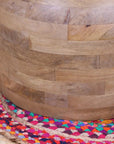 Narmada Swirl Mango Wood Side Table