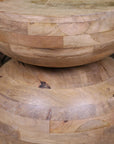 Narmada Swirl Mango Wood Side Table