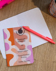 A6 Handmade Notebook with Abstract Design