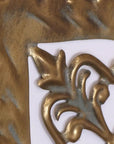 Talwara Square Filigree Gold Wall Art Metal