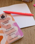 A6 Handmade Notebook with Abstract Design