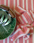 Andana Striped Tablecloth Set - Magenta-4