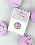Relax Aromatherapy Shower Steamer in Box - Clary Sage, Lemon, Lavender and Lavender Seeds