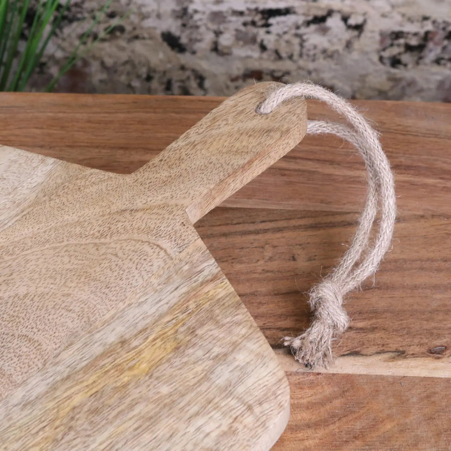 Premium General Store wooden chopping board, luxury mango wood with rustic charm, stylish serving and cutting board, handcrafted kitchen essential by Maravi at brixbailey.com