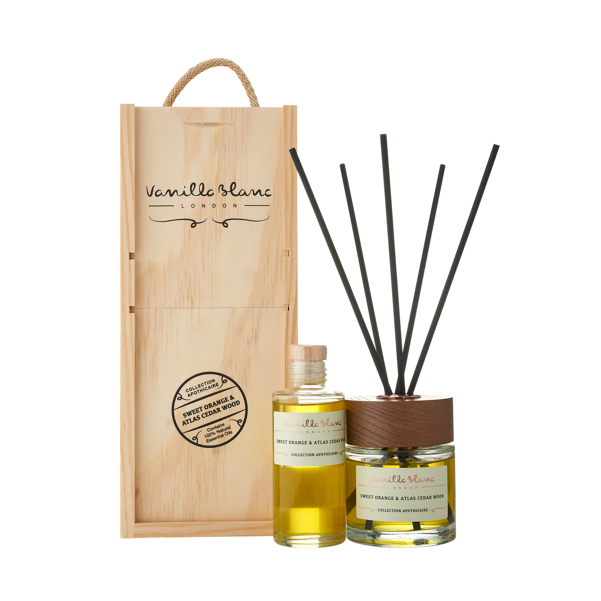 Diffuser &amp; Refill Gift Set - Sweet Orange &amp; Atlas Cedar Wood
