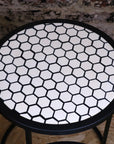 Chinta Modern Black Round Nesting Side Tables