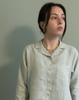 Bolney Eucalyptus Wide Leg Linen Pyjamas