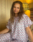 Milly Pink Muslin Pyjamas