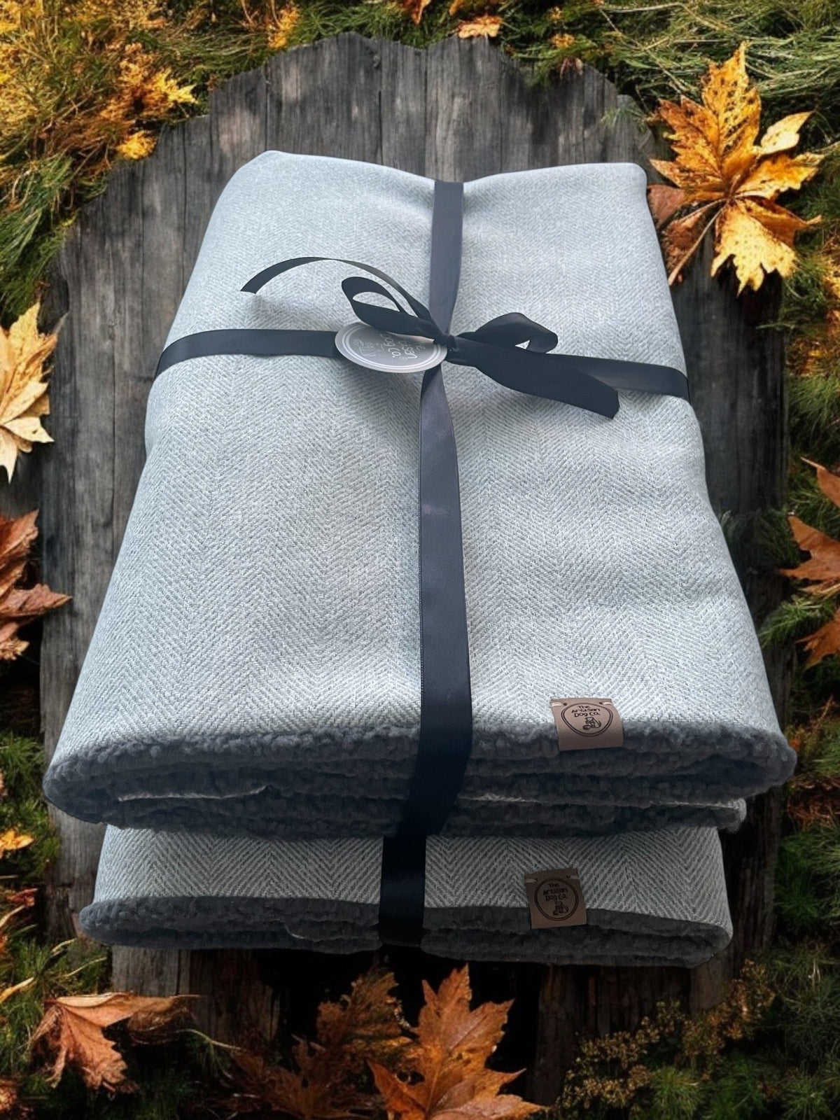 Herringbone Pet Blanket | Reversible Lambswool Sherpa &amp; Faux Suede | Handmade Luxury Dog Throw | Sofa Protector UK