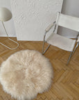 Natural Sheepskin Ivory Carpet - Round