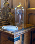 HENLEY WOODS HAND BLOWN TALL GLASS CANDLE CLOCHE