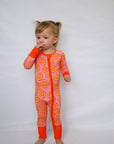 Pink and Orange Baby Romper