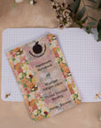 A6 Handmade Notebook with Spring Meadow Design