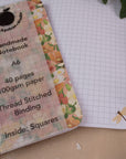 A6 Handmade Notebook with Spring Meadow Design