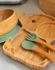 Bamboo Plate & Fork - Elephant