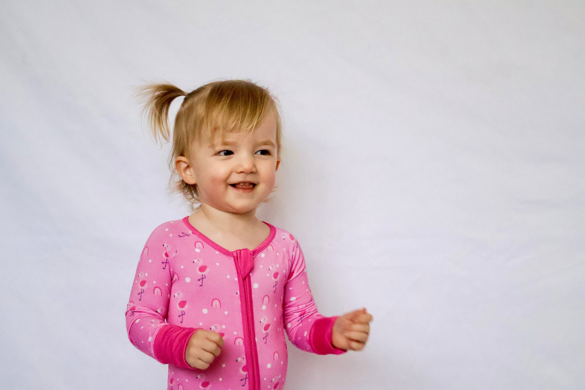 Baby Flamingo Romper Pink