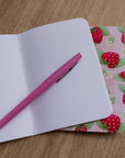 A6 Handmade Notebook with Strawberry Design