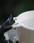 Cat Cup with Cow Cat Handle