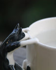 Cat Cup with Cow Cat Handle