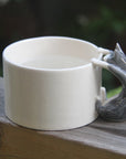 Grey Blue Cat Cup