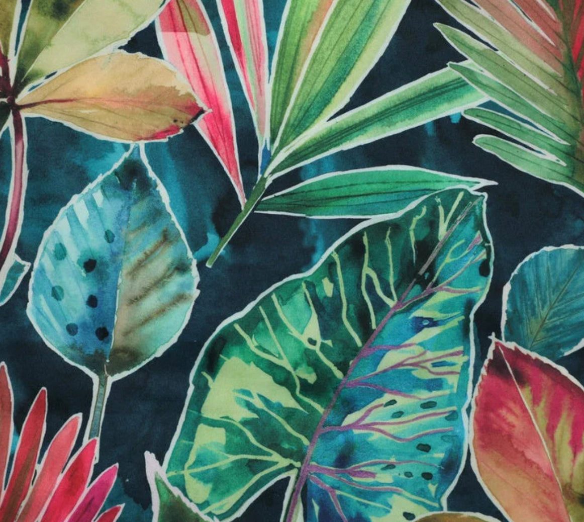 Multicoloured Rainforest Velvet Steep Empire Lampshade | Handmade Ceiling Light Shade | UK