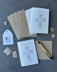 Christening, Baptism or Christian Celebration Thank You Note Card Set