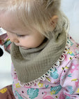 Handmade Muslin Scarf-Bib – Comfort & Style for Kids by Kai aš mažas buvau at www.brixbailey.com